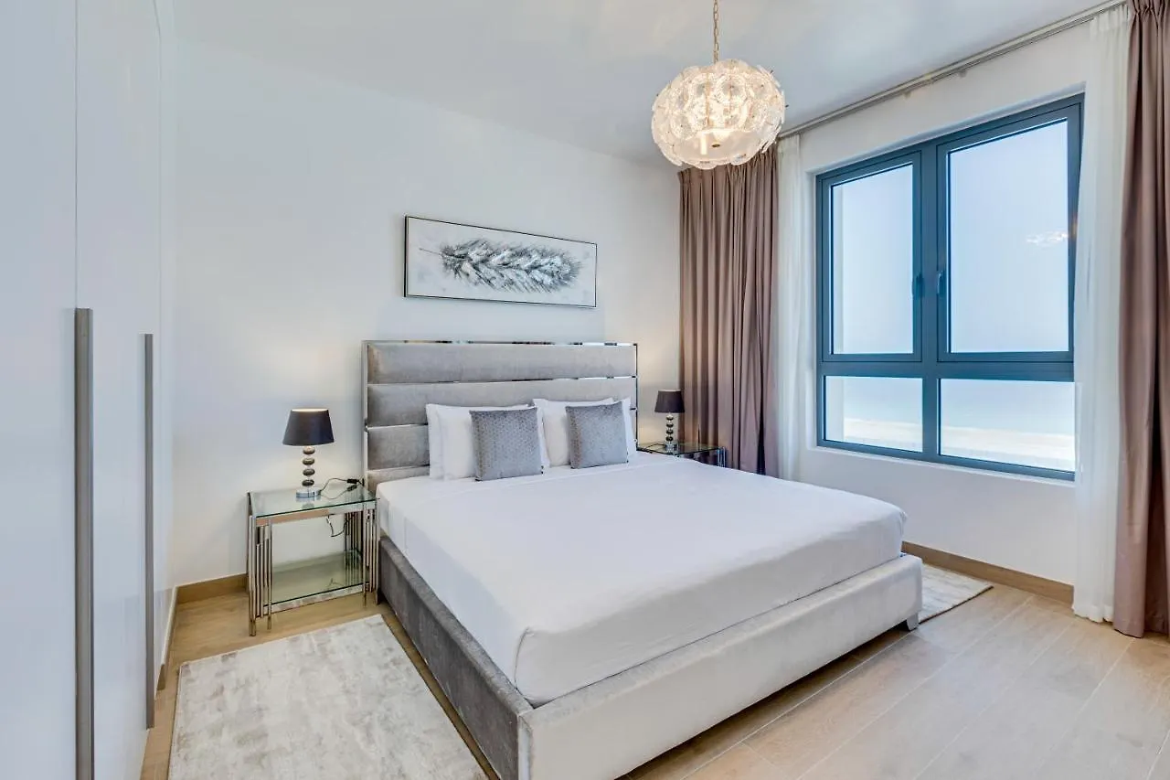 Lovely Sea View Apt La Cote 1 La Mer 1Min To Beach 迪拜 0*,